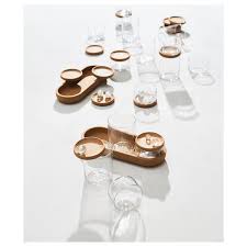 Saxborga Jar With Lid And Tray Set Of 5 Glass Cork Ikea In 2020 Cork Lid Jar Cork