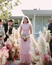 Feathery grass or also known as pampas grass is the current trend. Wedding Trend Pampas Grass Florals