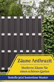 Zaune In Anthrazit Modern Hochwertig Und In Herausragender Qualitat In 2020 Zaun Gartenzaun Zaun Anthrazit
