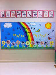 April Showers Bring May Flowers Bulletin Board Spring Bulletin Boards Preschool Preschool Bulletin Boards Preschool Bulletin