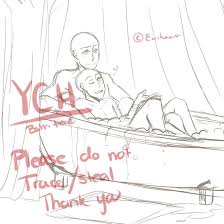 Ych Bath Time Closed By Ewikawa On Deviantart Anime Poses Reference Couple Poses Drawing Art Reference Poses