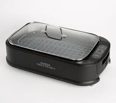 Powerxl Smokeless Indoor Electric 1500w Grill W Griddle Plate Qvc Com Grilling Indoor Electric Grill Griddles