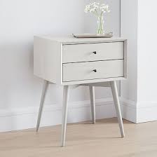 Mid Century Charging Nightstand Pebble Westelm Mid Century Nightstand Furniture Oversized Furniture