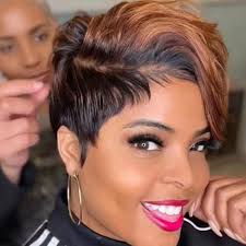 Gradient Brown Tilted Frisette Curly Short Hair Wig