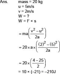 \(w = \left( {f\,\cos \,\theta } \right)s\) q.3. Cbse 9 Physics Cbse Work And Energy Ncert Solutions
