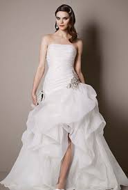 Brides Galina Signature Exclusively At David S Bridal Organza And Tulle High Low Gown Wit Wedding Dresses Davids Bridal Wedding Dresses Wedding Dress Prices
