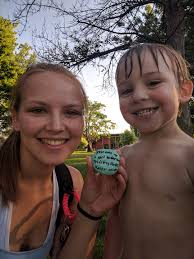 My dad found his first rock! Uptown Richland 💕