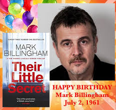 Mark Philip David Billingham (born 2 July 1961) is an English novelist,  actor, television screenwriter and comedian known for the “Tom Thorne”  crime novel series.⠀ ⠀ In 2001, Billingham's first crime novel,