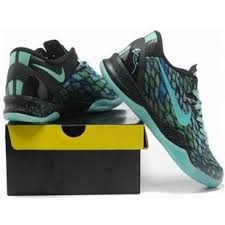 Nike Kobe 8 System Basketball Shoe Snake Jade Black Blue Basketball Shoes Nike Shoes Cheap Running Shoes Nike