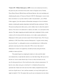 Pdf Sonnet 130 Johann Gregory Academia Edu