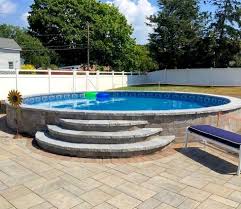 Pin By Pool And Spa Depot On Stealth Semi In Ground Pools Backyard Pool Landscaping Radiant Pools Backyard Pool