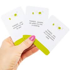 Aug 16, 2018 · scavenger hunt for kids travel card game it's the classic card game of search and find for kids! The Game Of Things Five Below Let Go Have Fun