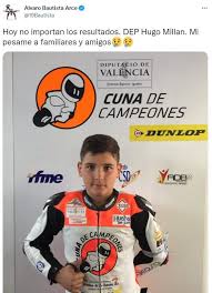 Moto3 rider hugo millan has died aged just 14 after a tragic accident at motorland aragon. 1tytgxld2sqytm