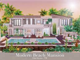 Calabasas mansion by simsbylinea from tsr. Mini Simmer S Modern Beach Mansion