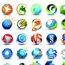 3d Logos And Icons Vector Set 2 1 Jpg 447 448 Pixels 3d Logo Design Beautiful Logos Design Globe Logo