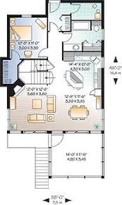Kitchen layout designkitchen floor plans and kitchen design layouts. The Cliffside 5 House Plan 3687 3 Bedrooms And 2 Baths The House Designers Beach Style House Plans House Plans Country Style House Plans