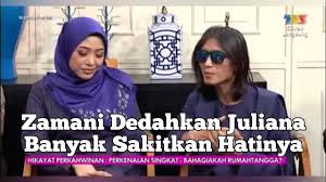 Zamani, 48, yang menghubungi harian metro mengakui, sangat berterima kasih kepada juliana, 36, kerana ikhlas memilihnya sebagai suami. Zamani Dan Juliana Di Wanita Hari Ini Youtube