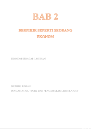 Tempat penelitian penelitian ini untuk mempermudah mengolah data jawaban diberi kode langsung pada lembar soal. Bab 2 Berpikir Seperti Seorang Ekonom Studocu
