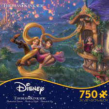 Vind fantastische aanbiedingen voor thomas kinkade puzzle. Tangled Puzzle Thomas Kinkade Disney Collection 750 Piece Ceaco