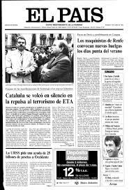 15 de junio de 1991. Portada De El Pais Del 01 06 1991