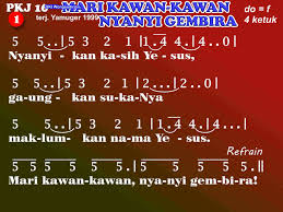 Aku sujud menyembah engkau dalam hadiratmu, saat ini. Kidungonline Com Pkj 016 Mari Kawan Kawan Nyanyi Gembira