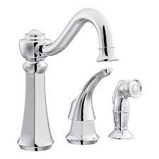 Moen high arc kitchen faucet. Moen 7065 Chrome High Arc Kitchen Faucet With Side Spray From The Vestige Collection Faucet Com