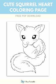 What's that up in the sky? Free Cute Squirrel And Heart Coloring Page Cute Squirrel Squirrel Coloring Page Heart Coloring Pages