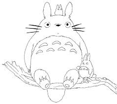Totoro Coloring Book Free Coloring Pages On Masivy World Totoro Drawing Ghibli Tattoo Free Coloring Pages