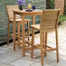 Shorea Wood Dartmoor Outdoor Bar Set 3 Piece Natural Og Dm3set Patio Dining Set Outdoor Dining Set Outdoor Bar Sets