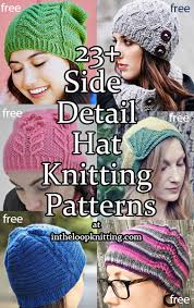 Side Detail Hat Knitting Patterns In The Loop Knitting