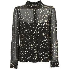 Star Blouse 475 Liked On Polyvore Featuring Tops Blouses Womenclothingshirts Star Blouse Red Valentino Long S Star Shirt Red Valentino Clothes Design