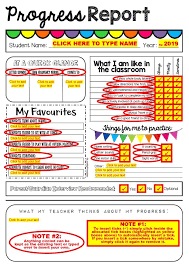 Editable Report Cards Progress Reports My First Report Card Bundle Aus Nz Uk Kindergarten Prep Progress Report Progress Reports