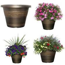 Check spelling or type a new query. Large Bronze Plastic Planter Rattan Outdoor Flower Pot Garden Porch Yard 17 2 7445035051055 Ebay