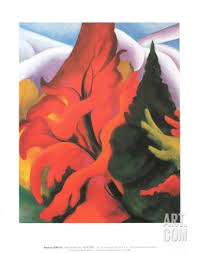Trees In Autumn Art Print By Georgia O Keeffe At Art Co Uk Georgia O Keeffe O Keeffe Paintings Georgia O Keeffe Paintings