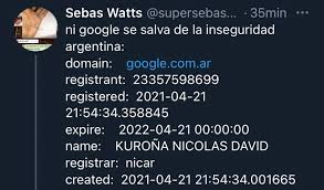Las autoridades de google argentina emitieron un comunicado sobre el incidente. Ct Hrmkm5vpo5m