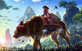 1920x1080 fond d'écran de jeu rétro hd1. Fond Ecran Manga Anime Gratuit Wallpaper Hd Hr Characters Anime Girl On Tiger 1920x1200 Download Hd Wallpaper Wallpapertip