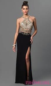 Black With Gold Prom Dresses Goldjewelleryformal Prom Dresses Prom Dresses Two Piece Prom Dresses Long