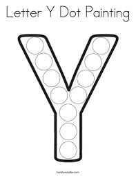 36+ letter y coloring pages for printing and coloring. Letter Y Dot Painting Coloring Page Twisty Noodle