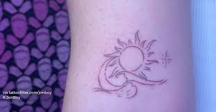 Check spelling or type a new query. Fine Line Sun Moon And Wave Tattoo On The Bicep