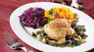 Hauts De Cuisse De Poulet Sauce Aux Champignons Recettes Iga Volaille Sauce Recette Facile Recipes Chicken Recipes Chicken Thighs Mushrooms