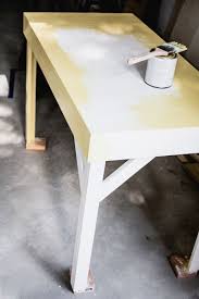 Unfortunately, after 35 years, i have developed a one inch square hole right where i want to wedge. Diy Colorful Epoxy Topped Desk A Beautiful Mess