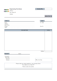 20's, 30's, 40's & 50's+. Engineering Service Billing Sample