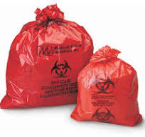 Medegen Biohazardous Waste Bags, LLDPE Film, Coreless Roll