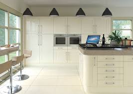 shaker gloss cream hallmark kitchen