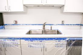 Wear a dust mask and eye protection while sanding. Easy How To Resurface Laminate Countertops For Under 50