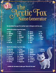 find your arctic fox name the elf on