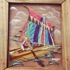 Vinta De Zamboanga My First Experimental Sculpture Made Out Of Scrap Wood Used Nails And Yarn Check It Out At Time Out Art Art Exhibition Art Exhibition