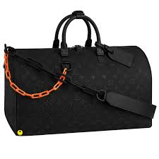 Black And White Louis Vuitton Duffle Bag Keepall 50b 3500 4600 M53263 Taurillon Absolute Black Louis Vuitton Duffle Bag Louis Vuitton Keepall Louis Vuitton Handbags