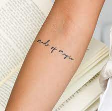 70 Tiny Quote Tattoos That Are Inspiring Uplifting And Encouraging See The Best Ink Magic Tattoo Small Quote Tattoos Tattoo Quotes