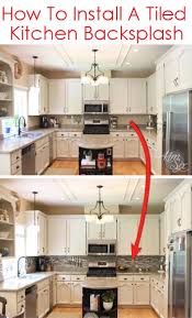 Backsplash is that part of kitchen easily impresses people who walk into the kitchen. How To Install A Pencil Tile Backsplash And What It Costs The Kim Six Fix